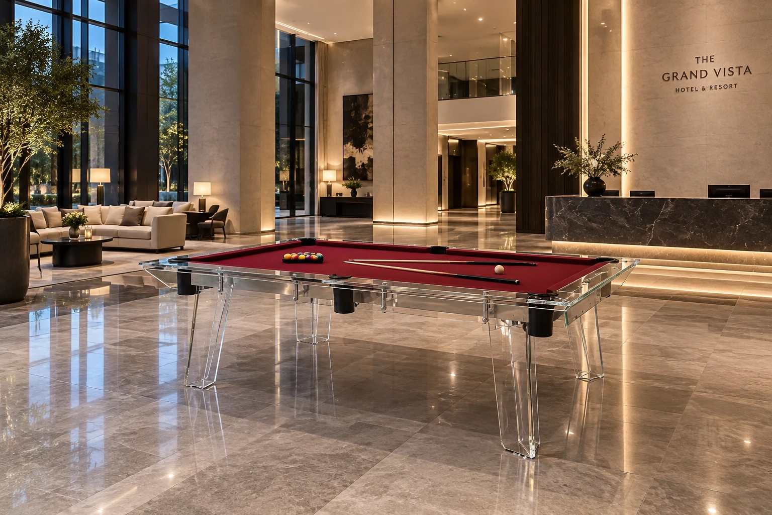 ผลงานติดตั้งโต๊ะพูลของ Volcano Pooltable