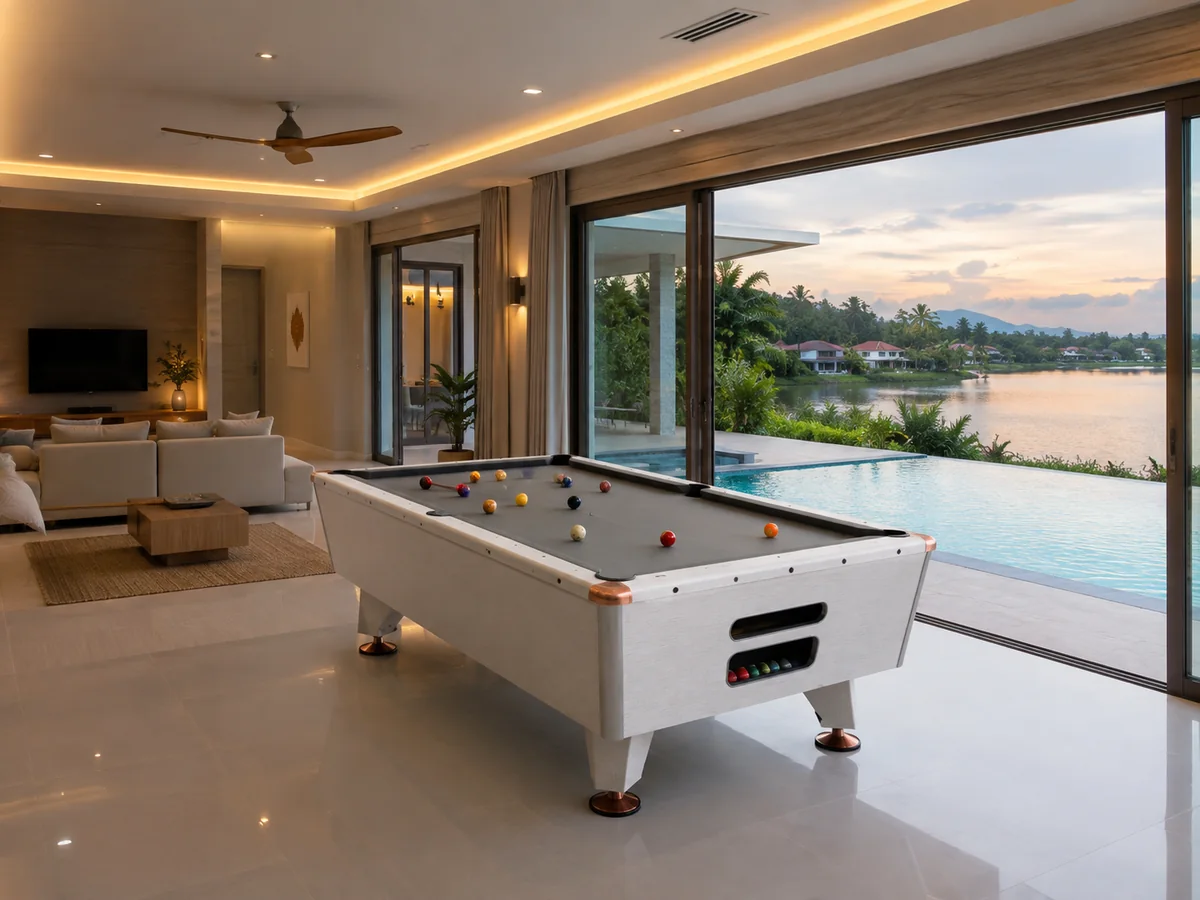ผลงานติดตั้งโต๊ะพูลของ Volcano Pooltable